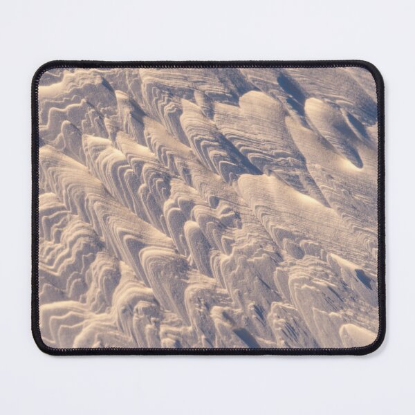 Item preview, Abstracts by Nature - Wind Sculpted Snowbank Reliefs in Gold and Blue designed and sold by Georgia Mizuleva.