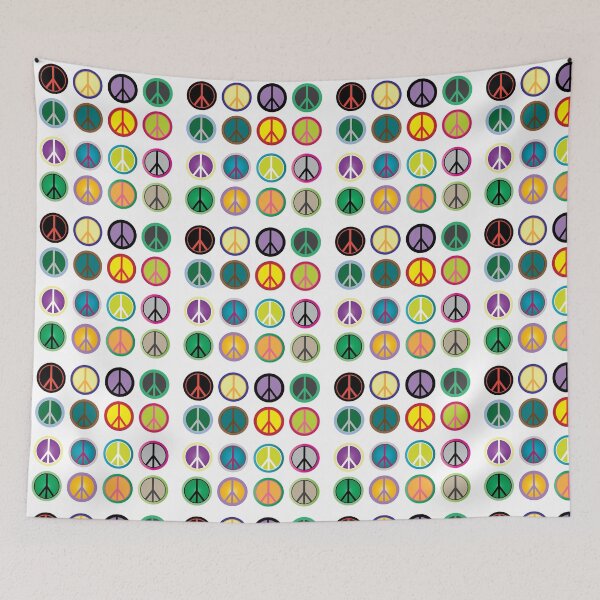 Item preview, Super Cute and Colorful Peace Symbols designed and sold by pugmom4.
