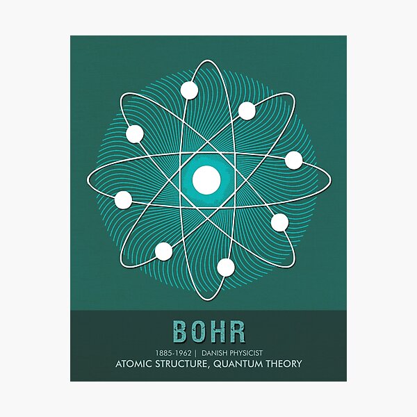 Item preview, Science Posters - Niels Bohr - Physicist designed and sold by Studio Grafiikka.