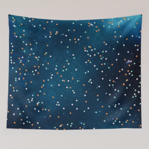 Item preview, Blue Christmas Sparkles with Stars designed and sold by JulieSouster.