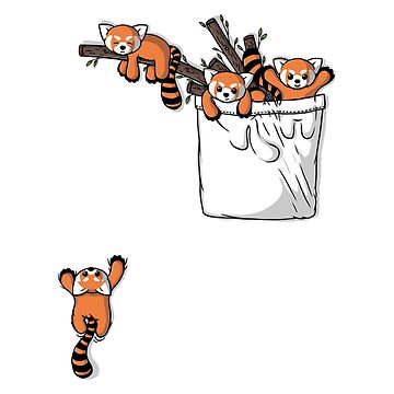 Artwork thumbnail, Pocket Red Panda Bears by Beka Designs