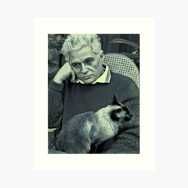 Item preview, Derrida and Cat - stylized designed and sold by jaxxmc.