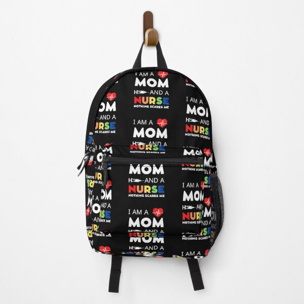 Item preview, I Am A Mom and A Nurse Nothing Scares Me designed and sold by HolyWater SHOP.