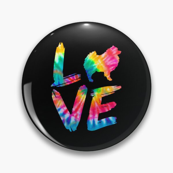 Item preview, Pomchi Dog Love Tie Dye Design designed and sold by rafaeltto.