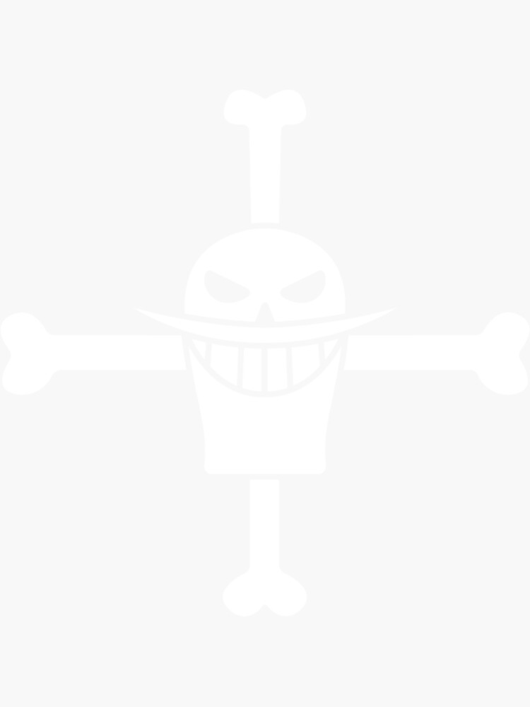 Whitebeard Pirates Jolly Roger Sticker By Michaleshavegxs Redbubble 