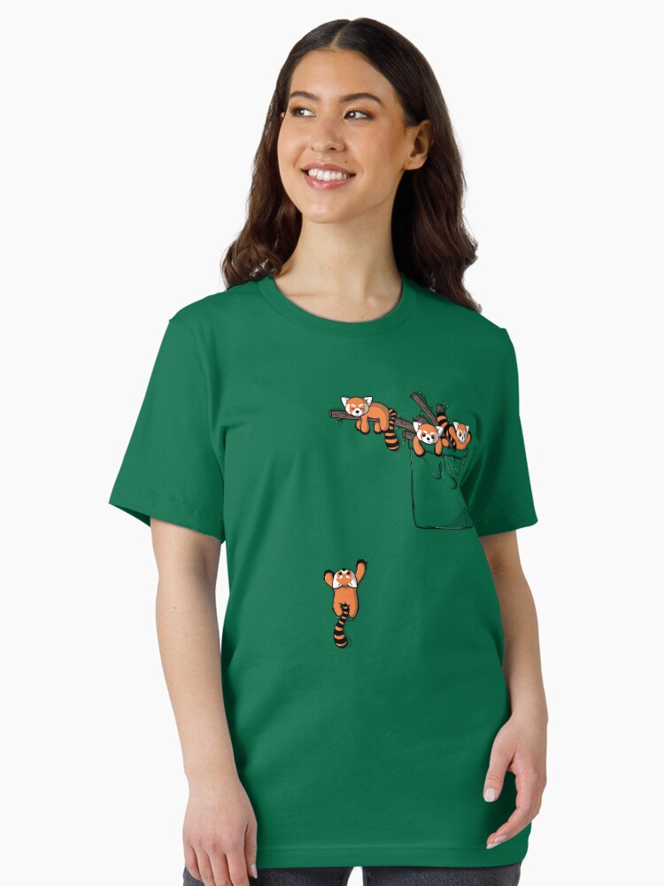 Thumbnail 2 of 7, Essential T-Shirt, Pocket Red Panda Bears designed and sold by seteki.