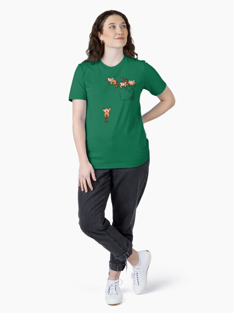 Thumbnail 4 of 7, Essential T-Shirt, Pocket Red Panda Bears designed and sold by seteki.