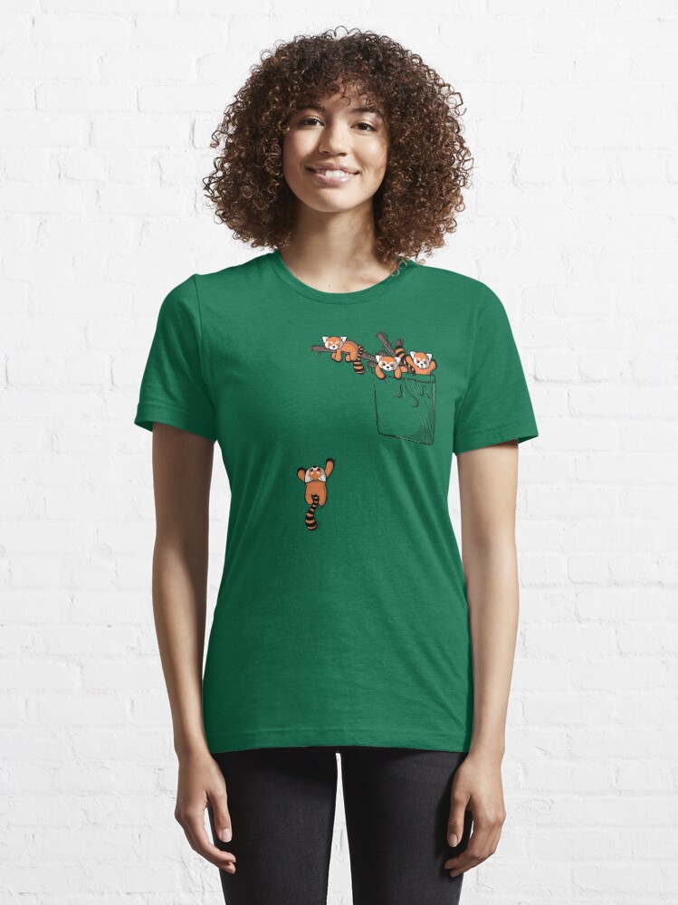 Alternate view of Pocket Red Panda Bears Essential T-Shirt