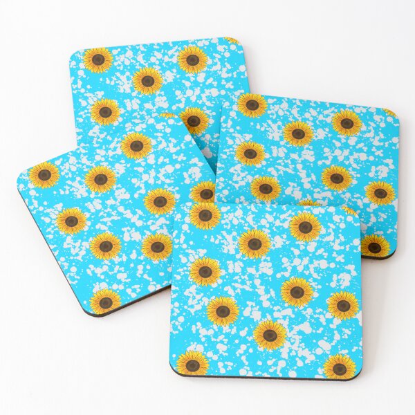 Item preview, splotchy sunflowers designed and sold by memeomemeo.