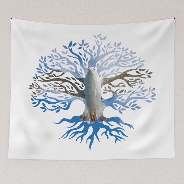 Item preview, tree and seagull designed and sold by bakerelassioui.