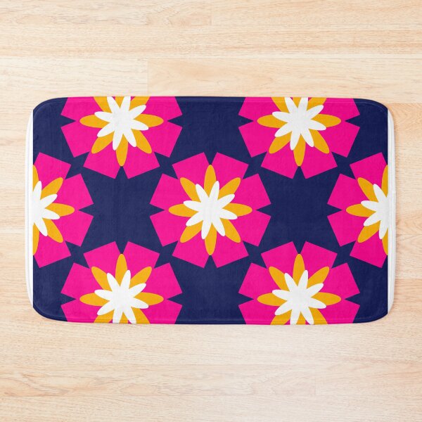 Item preview, Flowers, pink flowers on a navy background designed and sold by Chamaiporn Pangtorn.