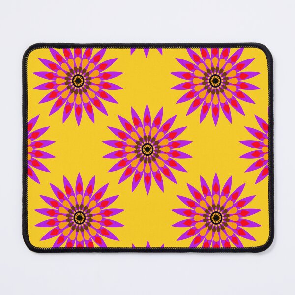 Item preview, Flowers, purple flowers on a yellow background designed and sold by Chamaiporn Pangtorn.