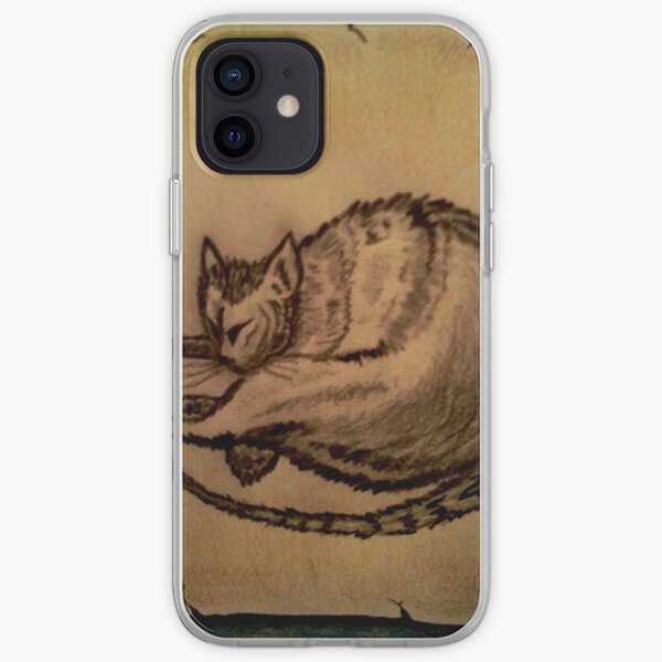 THE SLEEPING CAT iPhone Soft Case