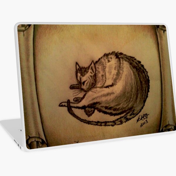THE SLEEPING CAT Laptop Skin