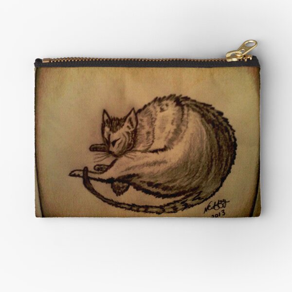 THE SLEEPING CAT Zipper Pouch