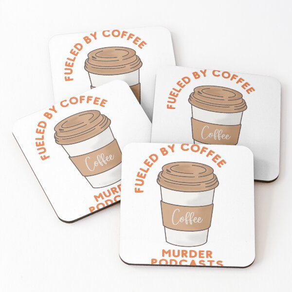 Item preview, Fueled by Coffee and Murder Podcasts ,funny bumper Sticker designed and sold by Ssimo30.