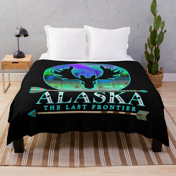Item preview, Alaska Northern Lights Alaskan Moose with Aurora Borealis designed and sold by aronia.