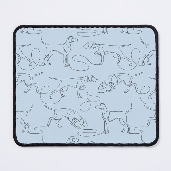 Item preview, Continuous Line Weimaraners (Blue-Grey Background) designed and sold by illucalliart.