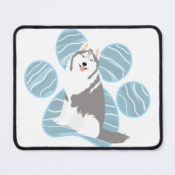 Item preview, Siberian Husky and Paw Print designed and sold by Lulupainting.