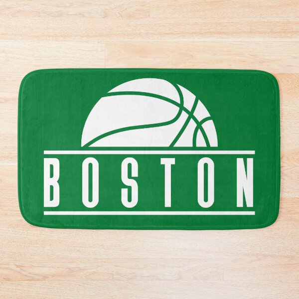 Item preview, Boston basketball modern logo green designed and sold by KMA Home Design.