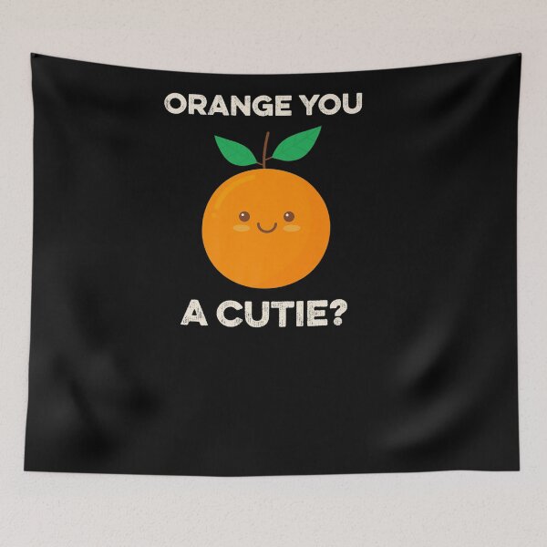 Item preview, VALENTINES ORANGE YOU A CUTIE KAWAII CUTE CITRUS FRUIT PUN designed and sold by sobriowslen.