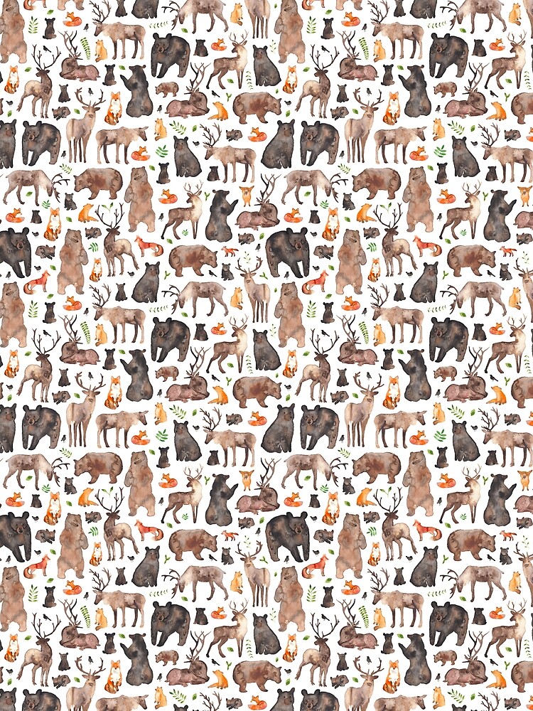 Woodland Animals by ElenaONeill