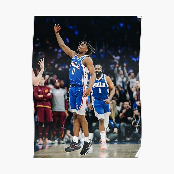 Philadelphia 76ers: Tyrese Maxey Artistic Poster - Officially Licensed