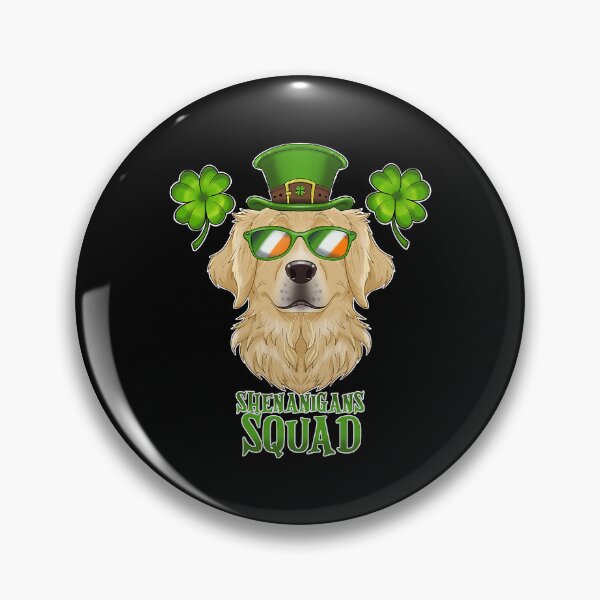 Item preview, Shenanigans Squad St Patricks Day Golden Retriever designed and sold by MichealExan.