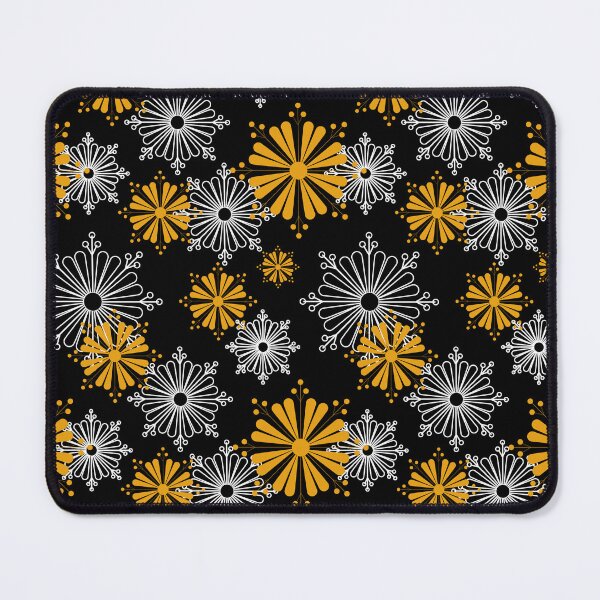Item preview, Flower,yellow flowers on black background designed and sold by Chamaiporn Pangtorn.