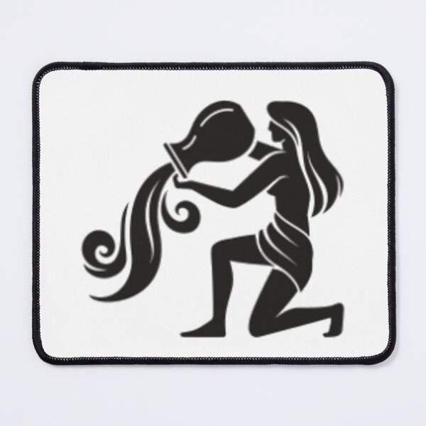 Item preview, Aquarius black water bearer designed and sold by Wavytarot.