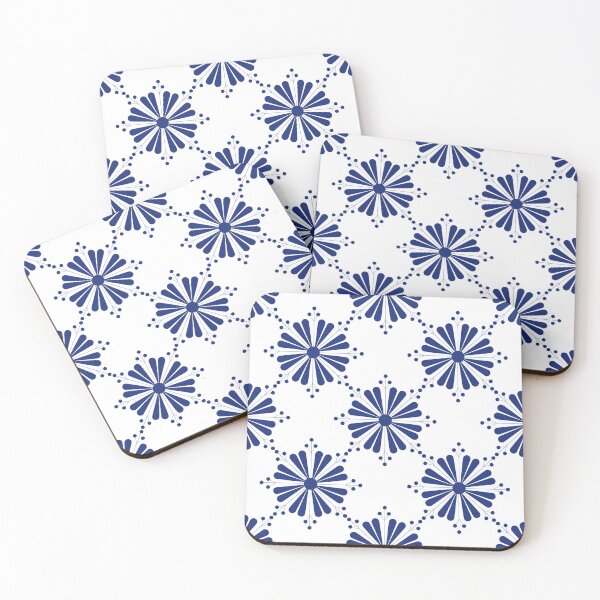 Item preview, Flower, blue flowers on a white background designed and sold by Chamaiporn Pangtorn.