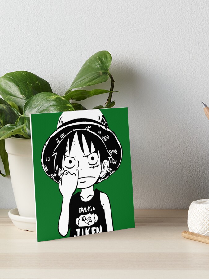 One Piece Luffy Picking Nose Classic | Art Board Print
