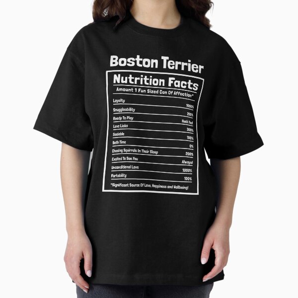 Item preview, Boston Terrier Nutrition Facts Funny Dog Gift designed and sold by Guarddogdrive.