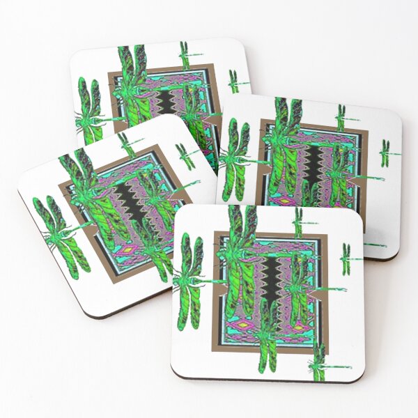 Item preview,  EMERALD DRAGONFLIES WESTERN ART PATTERN designed and sold by sharlesart.