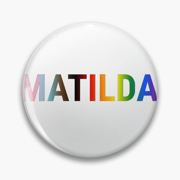 Aperçu de l'œuvre Matilda Rainbow Progress Pride Name créée et vendue par PrideNames.