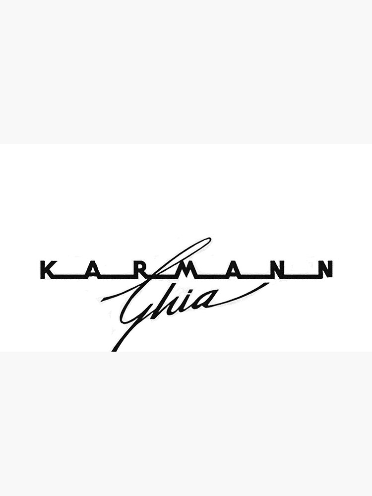 Vintage Fifties Car Logo....Karmann Ghia coupe by edsimoneit