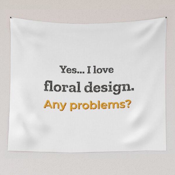 Item preview, I love Floral Design designed and sold by cooldesignsalot.