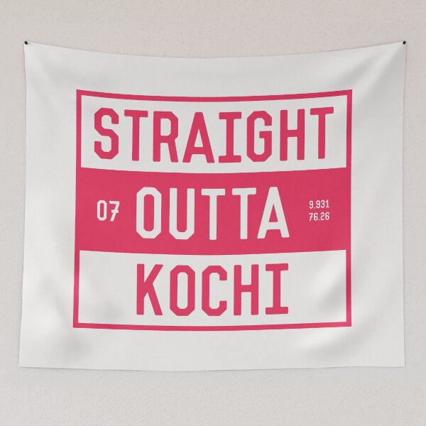 Item preview, Straight Outta Kochi | Funny Malayalam Quotes designed and sold by DrawingBoard.