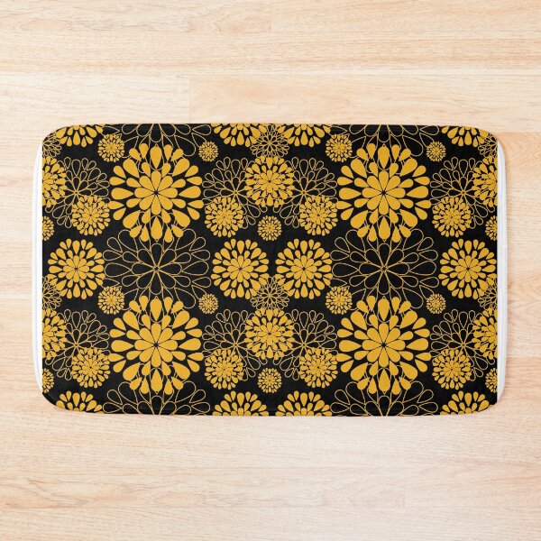 Item preview, Flower,yellow flowers on black background designed and sold by Chamaiporn Pangtorn.