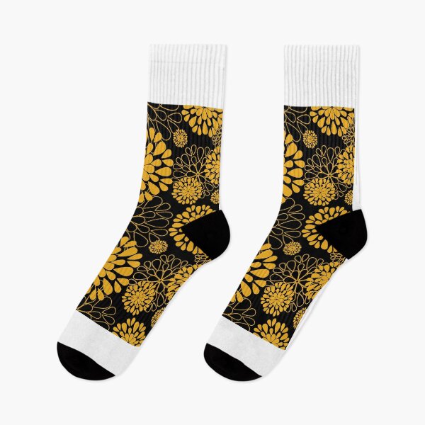 Item preview, Flower,yellow flowers on black background designed and sold by Chamaiporn Pangtorn.