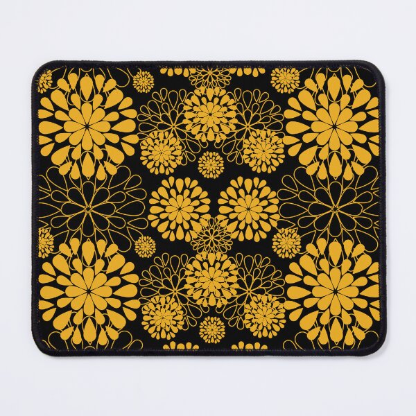 Item preview, Flower,yellow flowers on black background designed and sold by Chamaiporn Pangtorn.