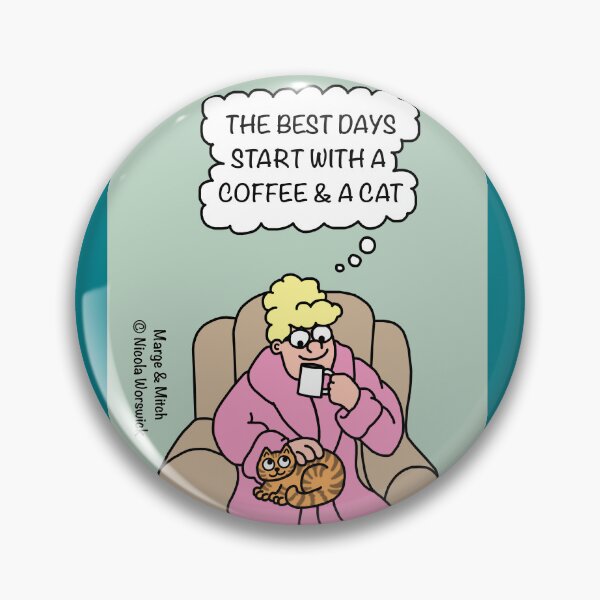 Item preview, The Best Days Start With a Coffee and a Cat designed and sold by Scat the cat.