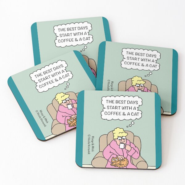 Item preview, The Best Days Start With a Coffee and a Cat designed and sold by Scat the cat.