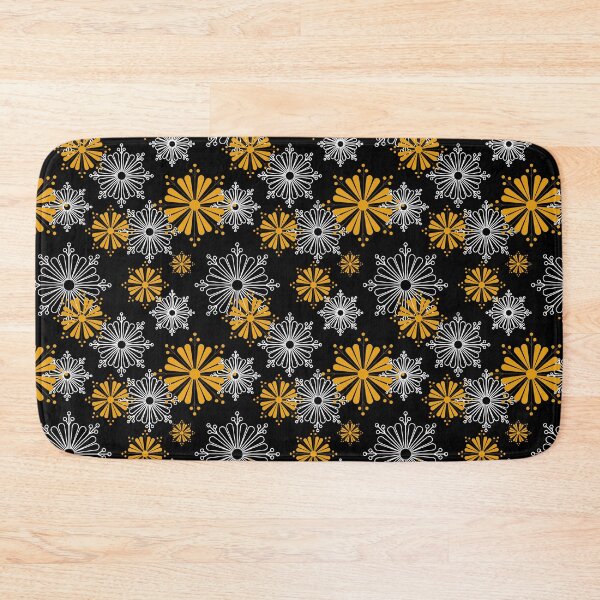 Item preview, Flower,yellow flowers on black background designed and sold by Chamaiporn Pangtorn.
