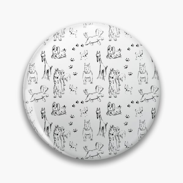 Item preview, Stylized  dogs pattern designed and sold by EvaMelindy.