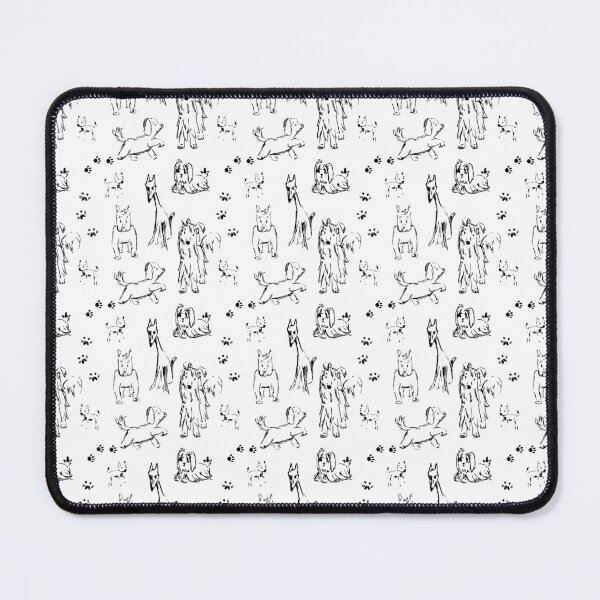 Item preview, Stylized dogs pattern designed and sold by EvaMelindy.