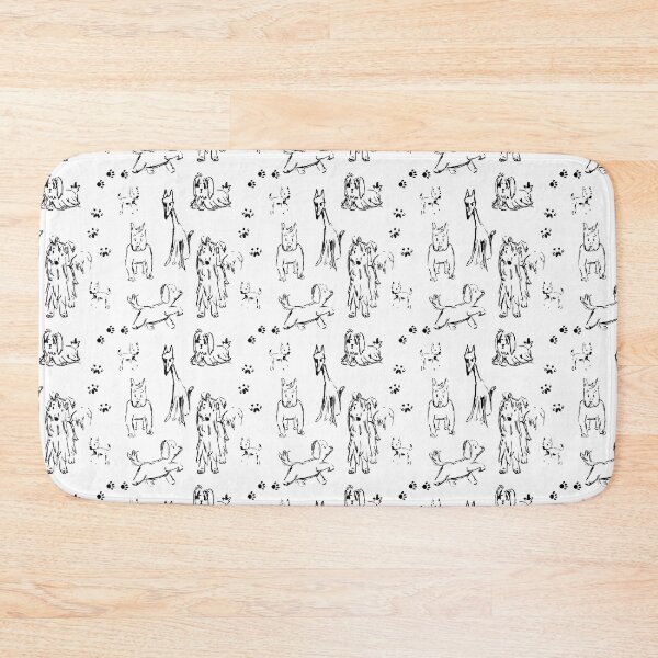 Item preview, Stylized  dogs pattern designed and sold by EvaMelindy.