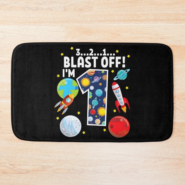 Item preview, Outer Space 321 Blast Off Age 1 1st Birthday Party Space designed and sold by PameGraha.