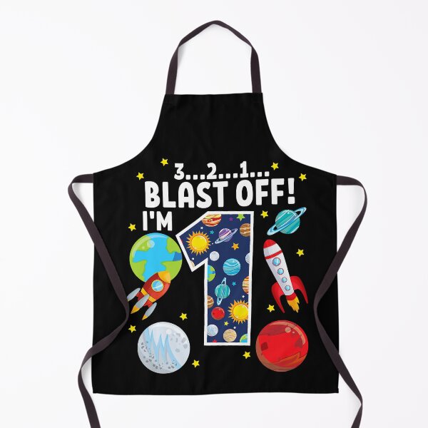 Item preview, Outer Space 321 Blast Off Age 1 1st Birthday Party Space designed and sold by PameGraha.