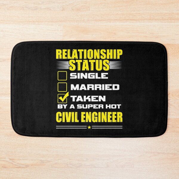 Item preview, Funny His and Her Gift Civil Engineer Relationship Status designed and sold by haselshirt.